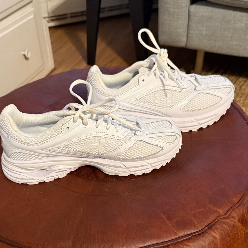 Under Armour Women's All-White Sneakers